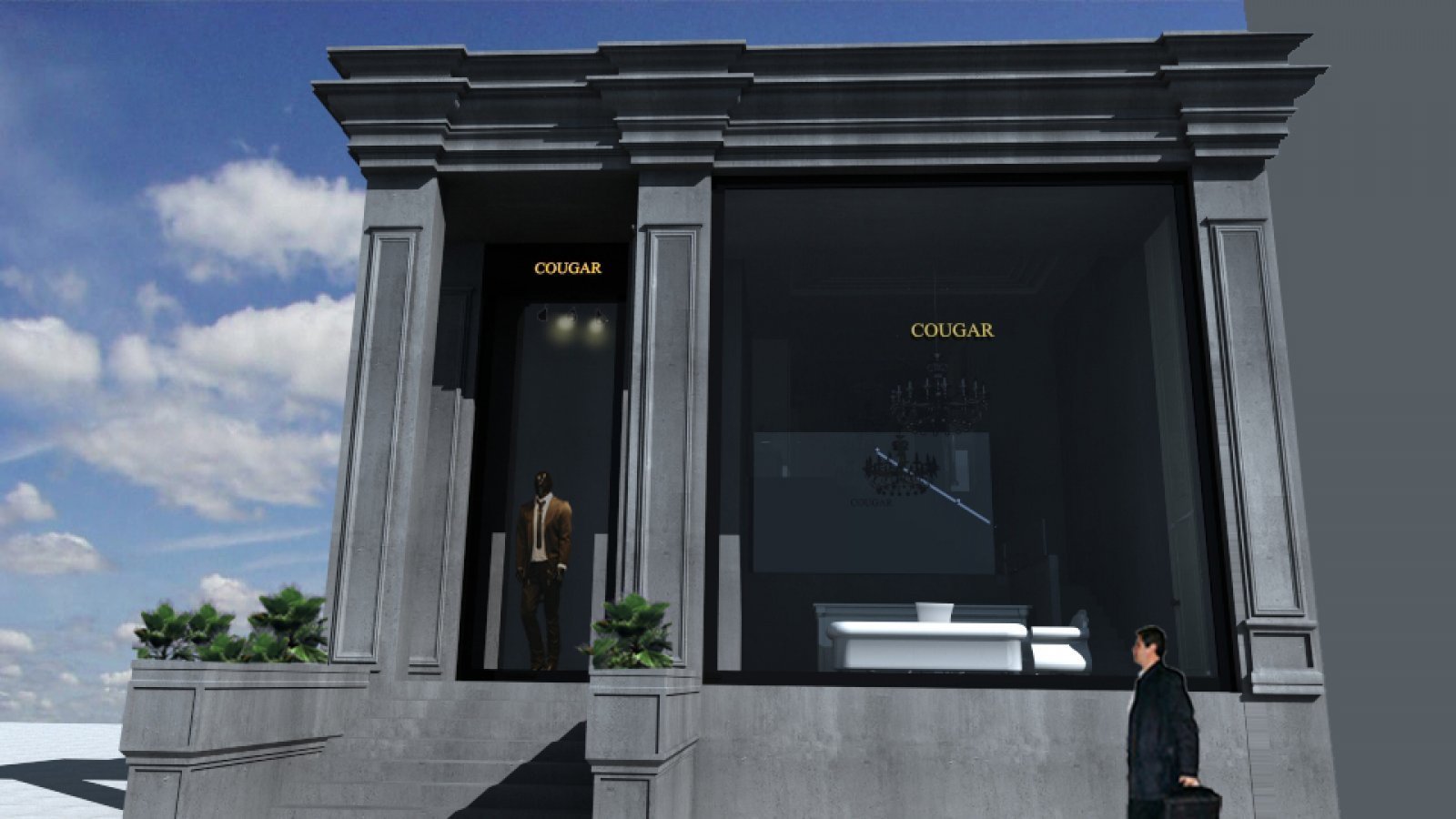 Mısır Cougar Mağaza Dış Cephe Tasarımı